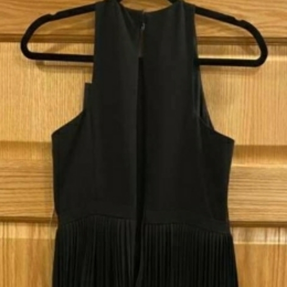 Halston Heritage Fringed Crepe Mini Dress - Picture 7 of 11